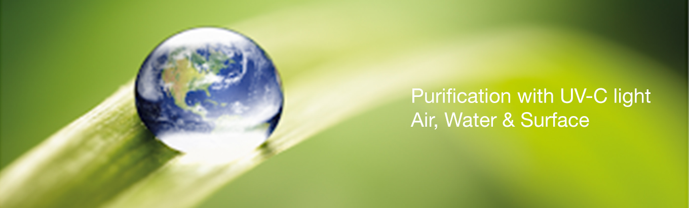 Purification with UV-C Light Air, Water & Surface