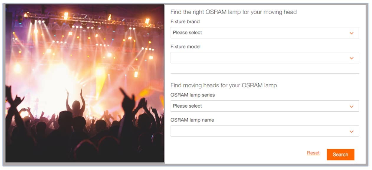 Osram Online Tool